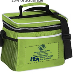 Green Lunch Cooler with 85th Anniversary Logo